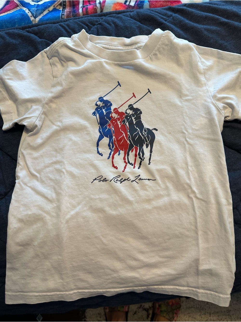 🐎Polo by Ralph Lauren Boys White Graphic T-Shirt